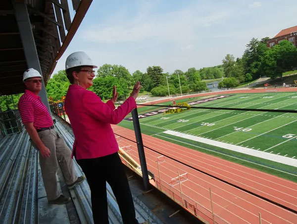 Construction continues on Muskingum University's Health and Wellness Complex
